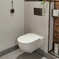 Geberit Selnova Rimless Wall Hung Pan & Soft Close Seat