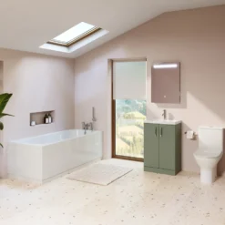 Harbour Acclaim Bathroom Suite Package with Reinforced Bath & Rimless Toilet