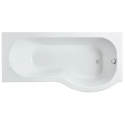 Harbour Acclaim Complete Bathroom Suite with 1700mm P Shape Shower Bath & Rimless Toilet