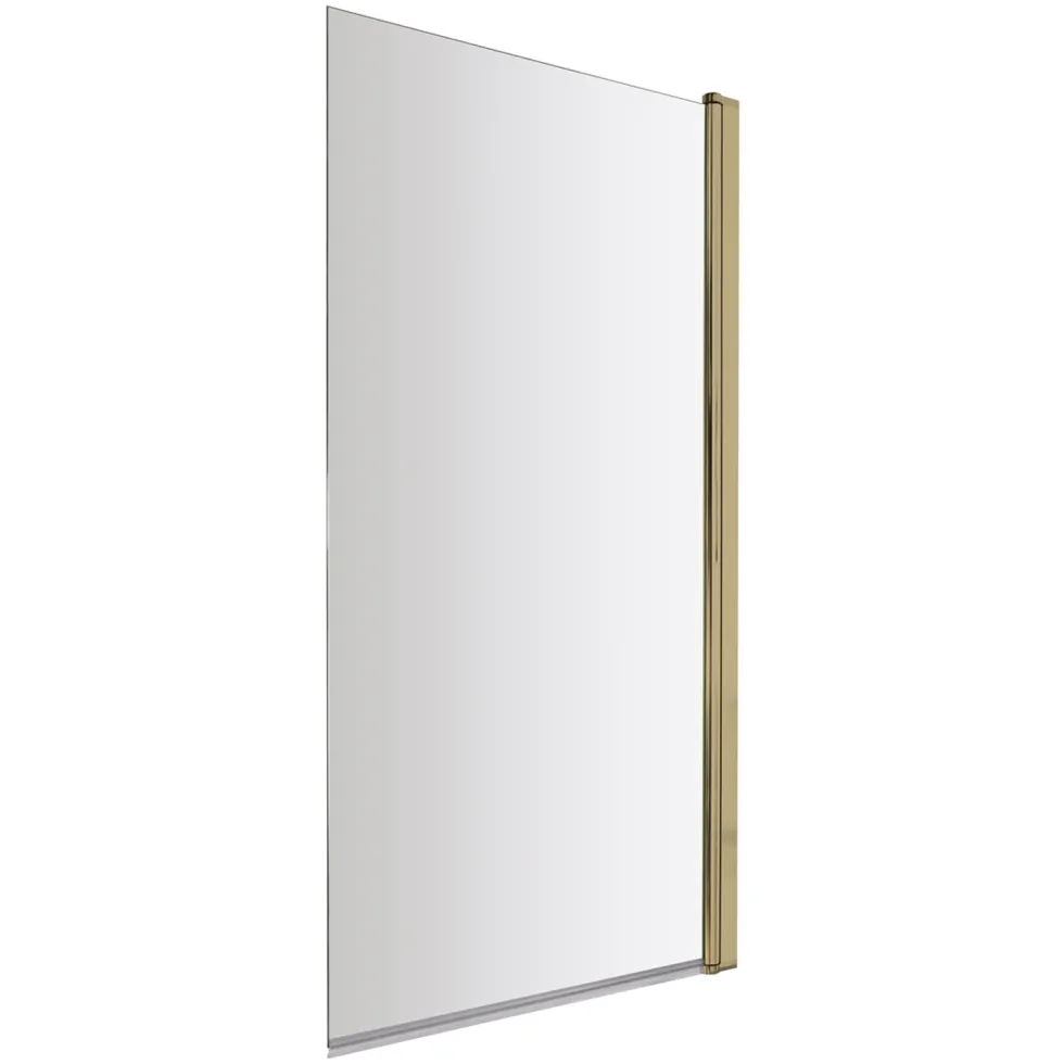 Harbour Acclaim Complete Brushed Brass Bathroom Suite with Reinforced Shower Bath & Rimless Toilet