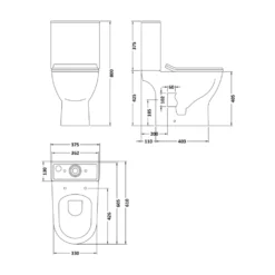 Harbour Acclaim Modern Bathroom Suite with Rimless Toilet
