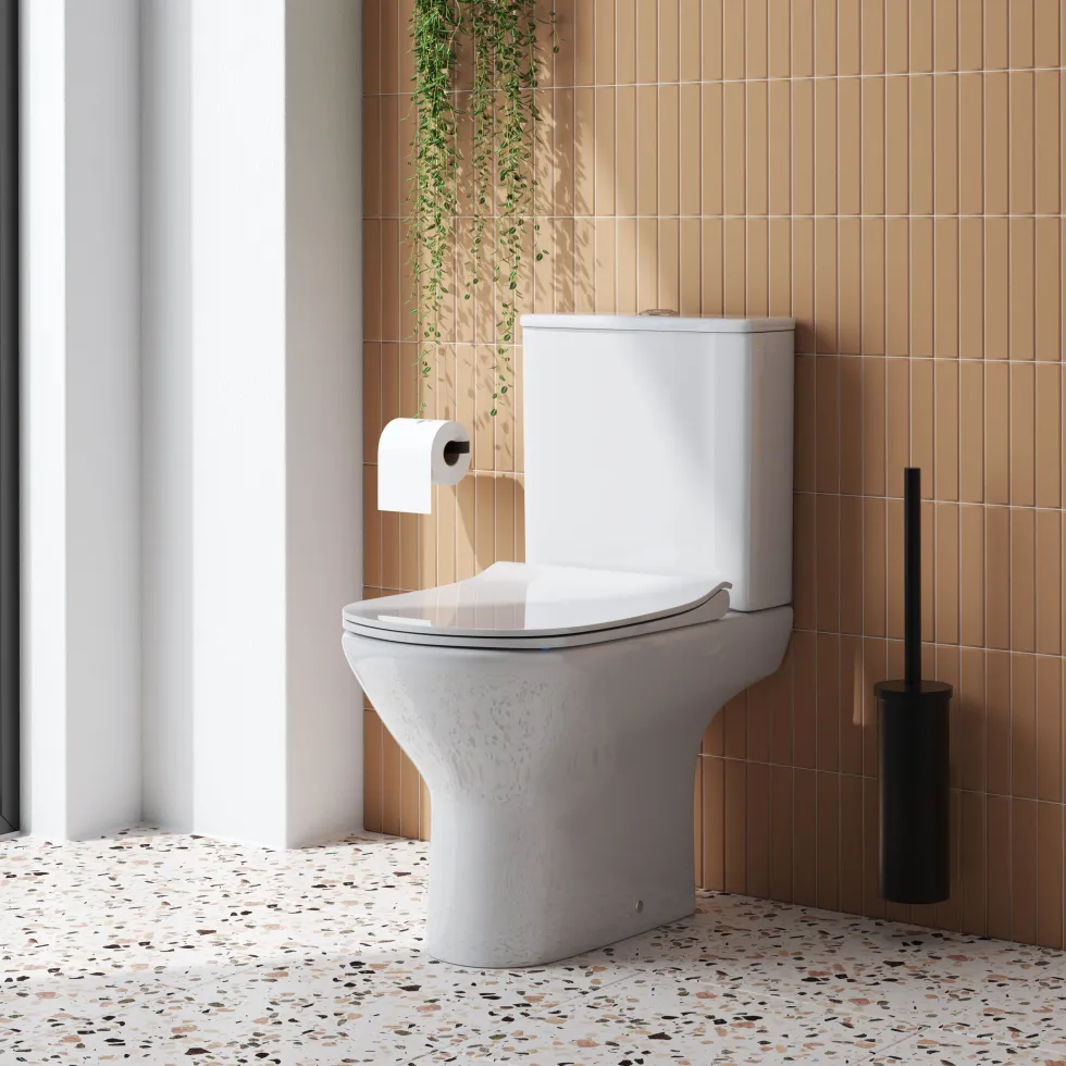 Harbour Acclaim Rimless Close Coupled Toilet & Soft Close Seat