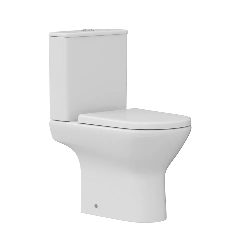 Harbour Acclaim Rimless Close Coupled Toilet & Soft Close Seat