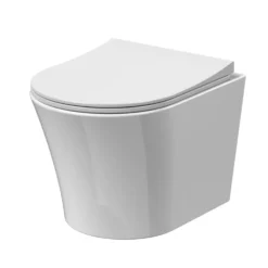 Harbour Acclaim Rimless Short Projection Wall Hung Toilet & Soft Close Seat