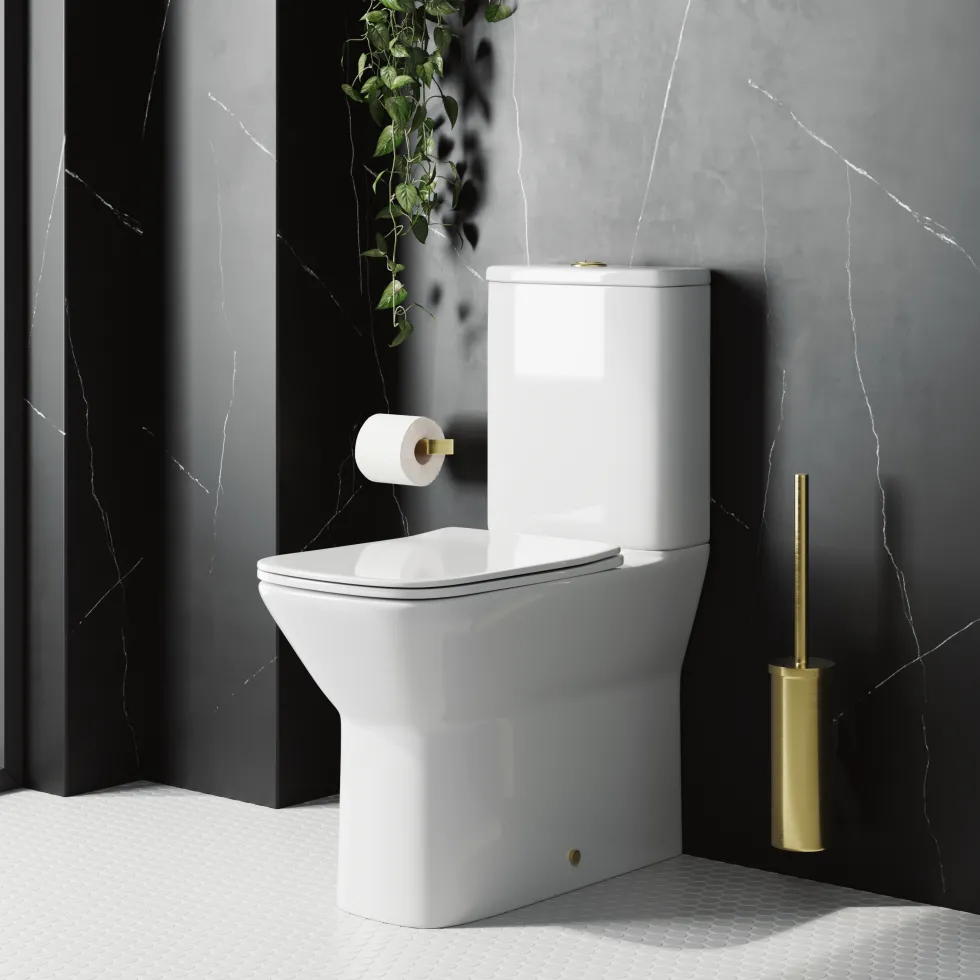 Harbour Alchemy Rimless Back to Wall Comfort Height Toilet & Soft Close Seat