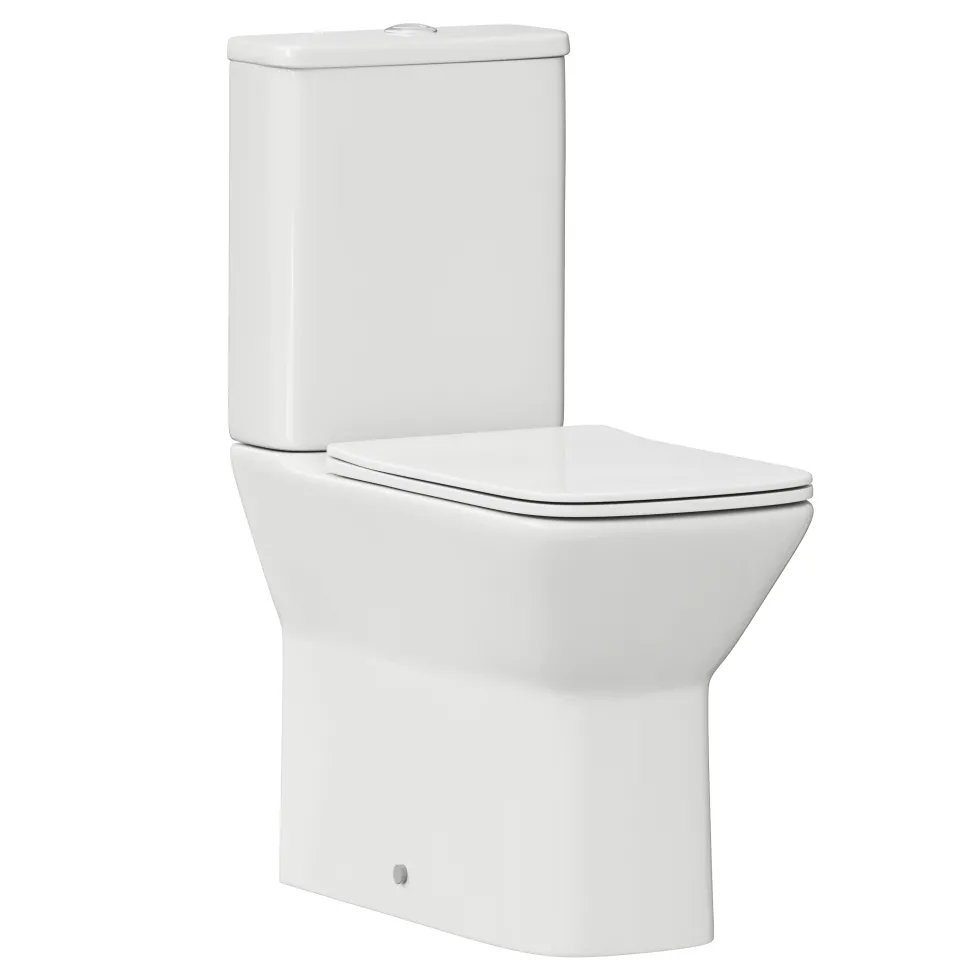 Harbour Alchemy Rimless Back to Wall Comfort Height Toilet & Soft Close Seat