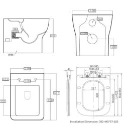 Harbour Alchemy Rimless Back to Wall Toilet & Soft Close Seat