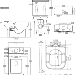 Harbour Alchemy Rimless Toilet & Basin Bathroom Suite