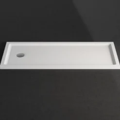 Harbour Anti Slip Gel Coated Stone Resin Bath Replacement Rectangular Shower Tray - 1700 x 700mm