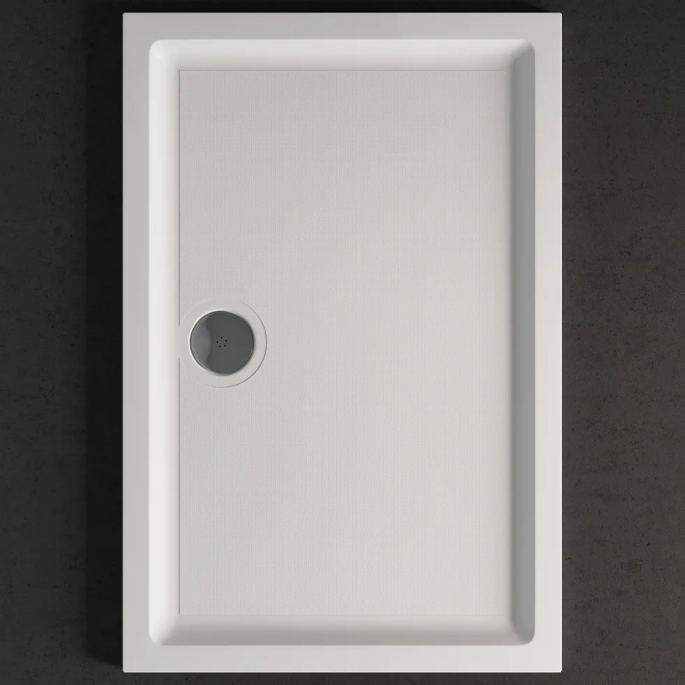 Harbour Anti Slip Gel Coated Stone Resin Rectangular Shower Tray - 14 Sizes