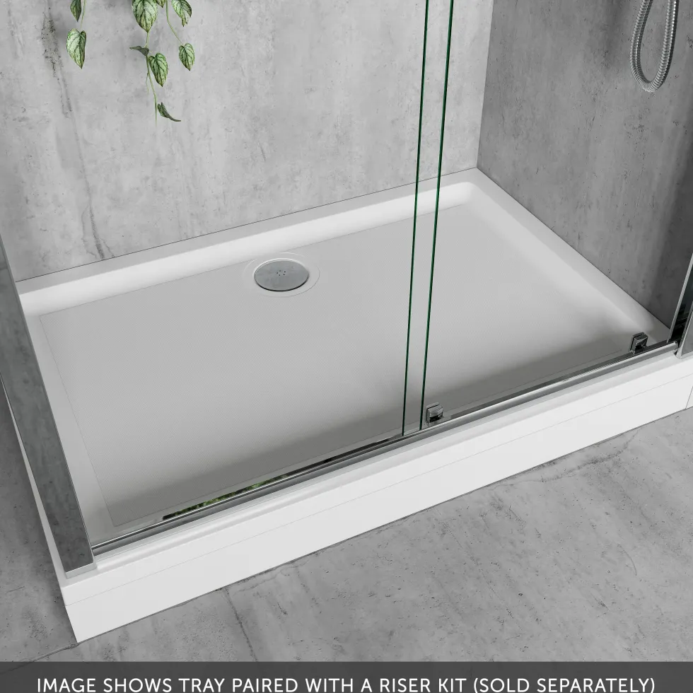 Harbour Anti Slip Gel Coated Stone Resin Rectangular Shower Tray - 14 Sizes