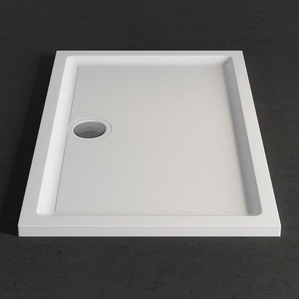 Harbour Anti Slip Gel Coated Stone Resin Rectangular Shower Tray - 14 Sizes
