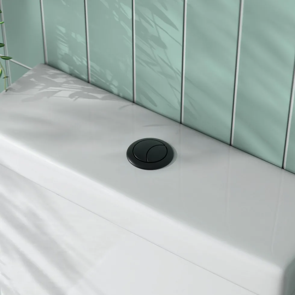 Harbour Cistern Flush Button 38mm - Matt Black