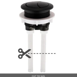 Harbour Cistern Flush Button 38mm - Matt Black