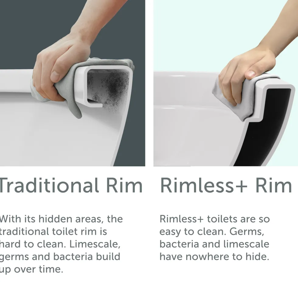 Harbour Clarity Back to Wall Rimless Toilet & Soft Close Seat