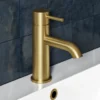 Harbour Clarity Brushed Brass Basin Mixer Tap & Waste