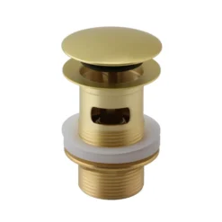 Harbour Clarity Brushed Brass Basin Mixer Tap & Waste
