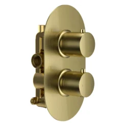 Harbour Clarity Brushed Brass 1 Outlet Thermostatic Concealed Shower Valve