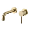 Harbour Clarity Brushed Brass Wall Mounted Basin Mixer Tap