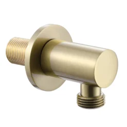 Harbour Clarity Brushed Brass Wall Outlet & Elbow
