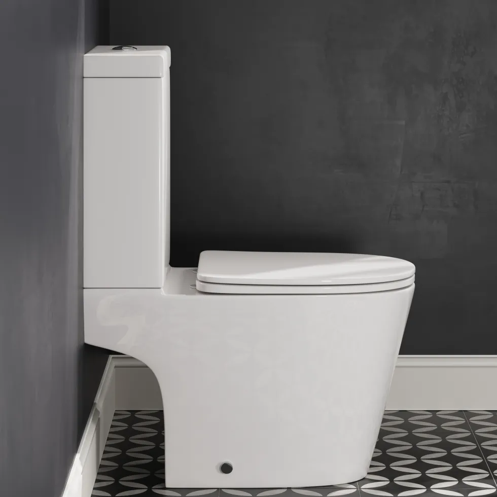 Harbour Clarity Close Coupled Rimless Toilet & Soft Close Seat