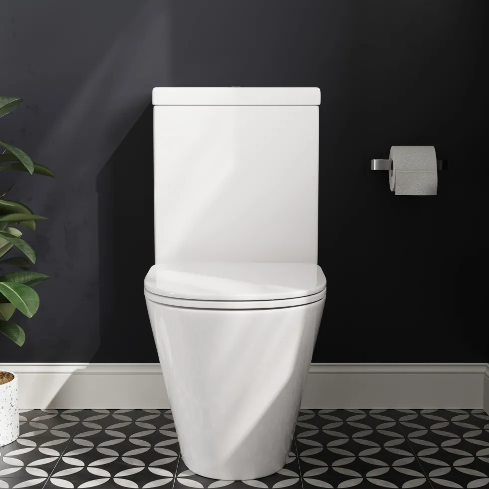 Harbour Clarity Close Coupled Rimless Toilet & Soft Close Seat
