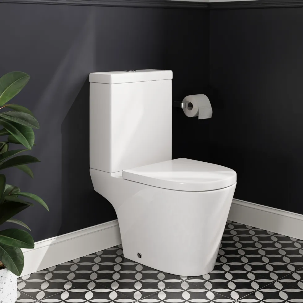 Harbour Clarity Close Coupled Rimless Toilet & Soft Close Seat