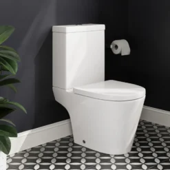 Harbour Clarity Close Coupled Rimless Toilet & Soft Close Seat