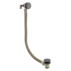 Harbour Clarity Gunmetal Shower Package with 2 Outlet Valve, Wall Shower Kit and Overflow Bath Filler