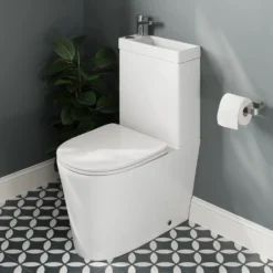 Harbour Clarity 2 in 1 Wash Basin & Comfort Height Toilet with Soft Close Seat