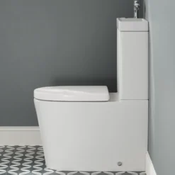 Harbour Clarity 2 in 1 Wash Basin & Comfort Height Toilet with Soft Close Seat
