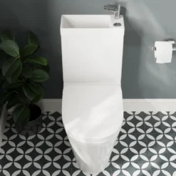 Harbour Clarity 2 in 1 Wash Basin & Comfort Height Toilet with Soft Close Seat