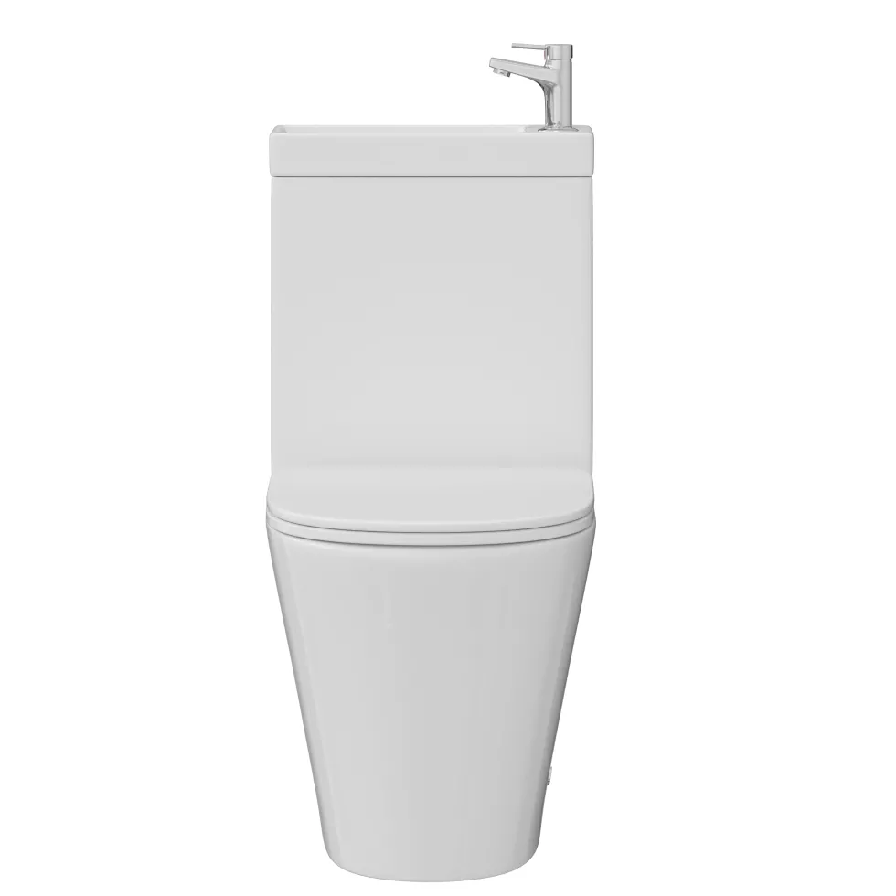 Harbour Clarity 2 in 1 Wash Basin & Comfort Height Toilet with Soft Close Seat