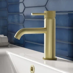 Harbour Clarity Knurled Basin Mixer Tap & Waste