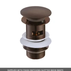 Harbour Clarity Knurled Basin Mixer Tap & Waste