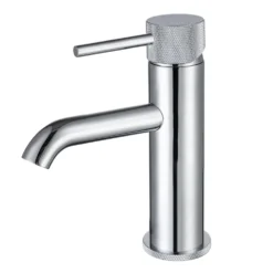 Harbour Clarity Knurled Basin Mixer Tap & Waste