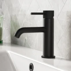 Harbour Clarity Knurled Basin Mixer Tap & Waste