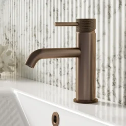 Harbour Clarity Knurled Basin Mixer Tap & Waste