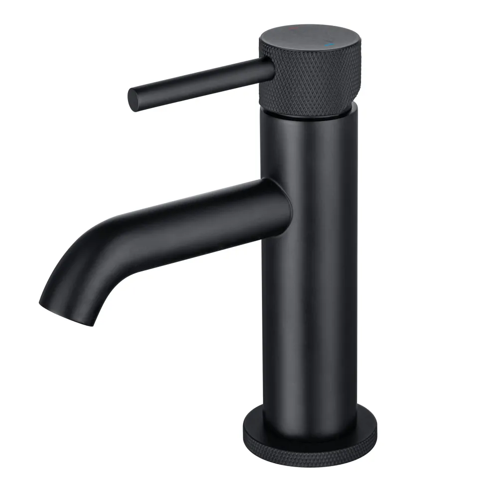 Harbour Clarity Knurled Basin Mixer Tap & Waste and Bath Shower Mixer Tap with Shower Kit