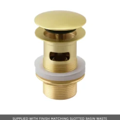 Harbour Clarity Knurled Mini Mono Basin Mixer Tap & Waste