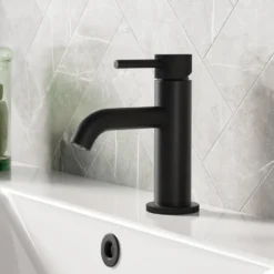 Harbour Clarity Knurled Mini Mono Basin Mixer Tap & Waste