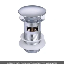 Harbour Clarity Knurled Mini Mono Basin Mixer Tap & Waste