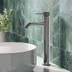 Harbour Clarity Knurled Tall Basin Mixer Tap