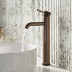 Harbour Clarity Knurled Tall Basin Mixer Tap