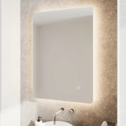 Harbour Clarity LED Bathroom Mirror with Demister Pad & Colour Change LEDs - 600 x 800mm