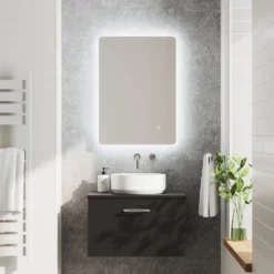 Harbour Clarity LED Bathroom Mirror with Demister Pad & Colour Change LEDs - 500 x 700mm