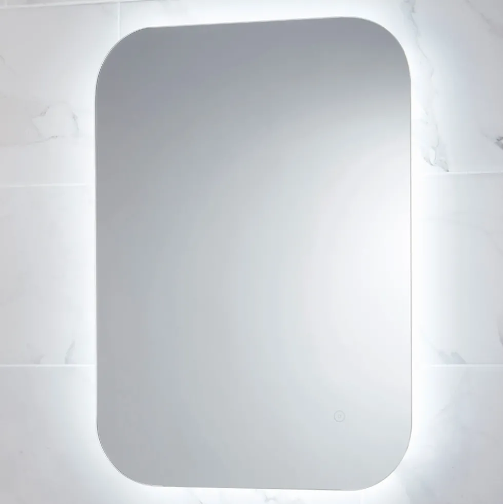 Harbour Clarity LED Bathroom Mirror with Demister Pad - 600 x 1200mm