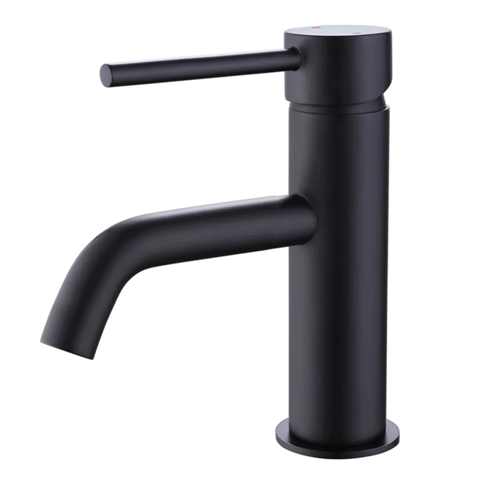 Harbour Clarity Matt Black Basin Mixer Tap