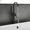 Harbour Clarity Matt Black Floorstanding Bath Shower Mixer & Shower Kit