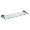 Harbour Clarity Matt Black Glass Shelf